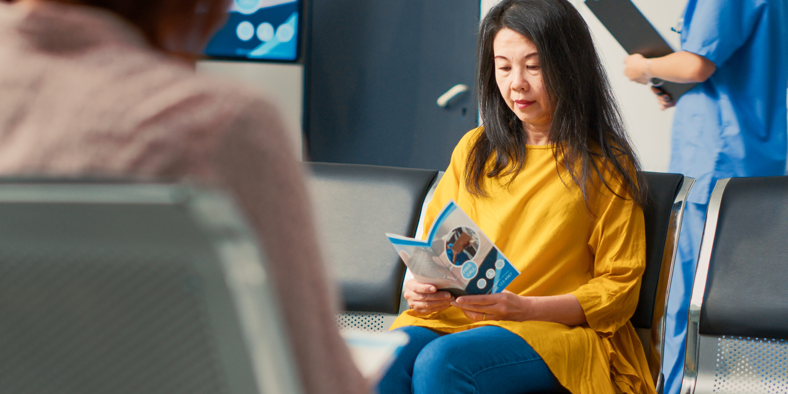 Portrait of asian woman preparing to attend medical appointment