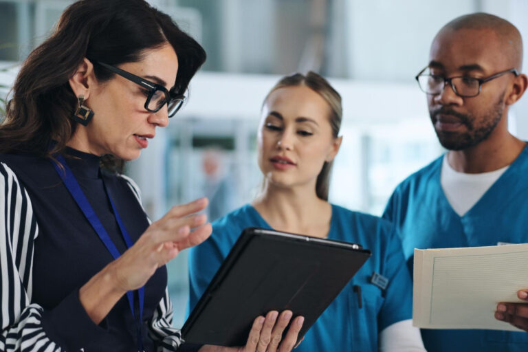 486273 Healthcare team managing authorization requests for patient care continuity