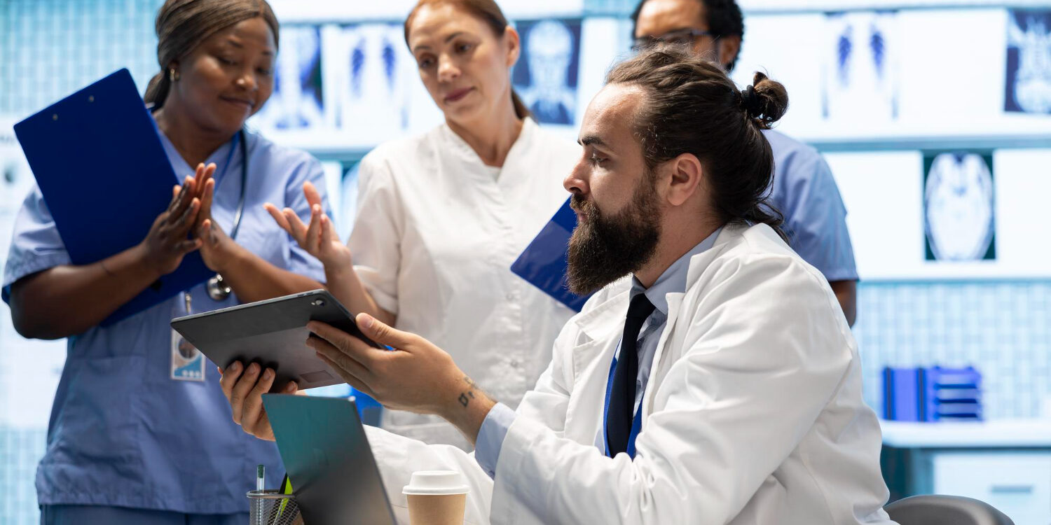 Healthcare team using smart admin practices to build a seamless referral network