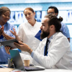 Healthcare team using smart admin practices to build a seamless referral network