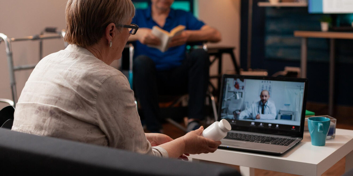 Healthcare staff verifying patient eligibility before a visit