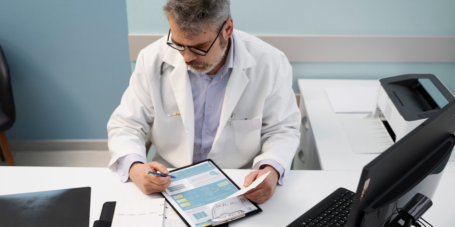 2149355027 medical staff reviewing annual billing audit report