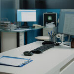 Medical administration efficiency in a modern clinic office
