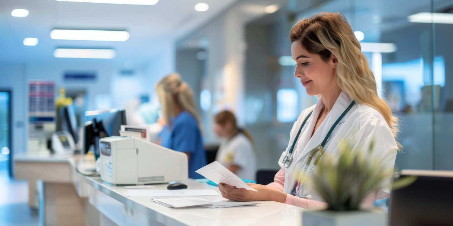 medical staff verifying patient insurance to prevent insurance eligibility errors