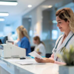 medical staff verifying patient insurance to prevent insurance eligibility errors